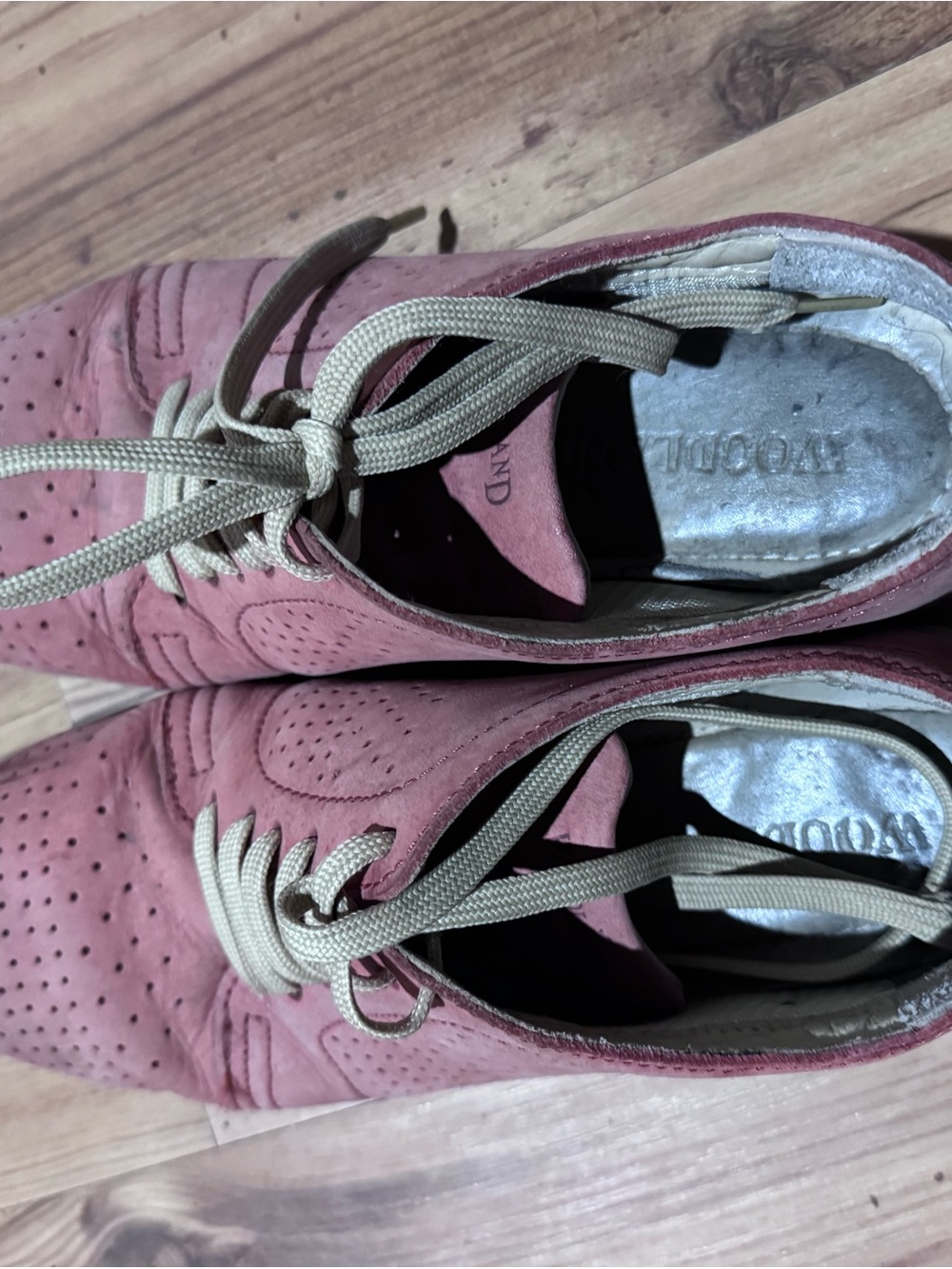 Men's Pink Suede Athletic Sneakers - Unknown Brand